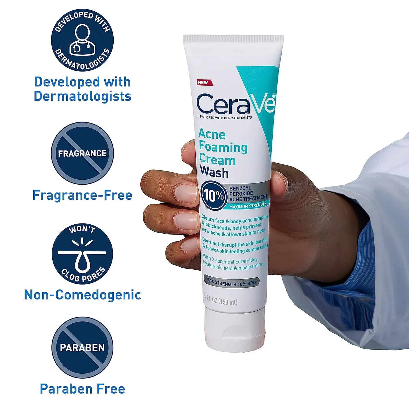 CERAVE ACNE FOAMING CREAM WASH 5oz
