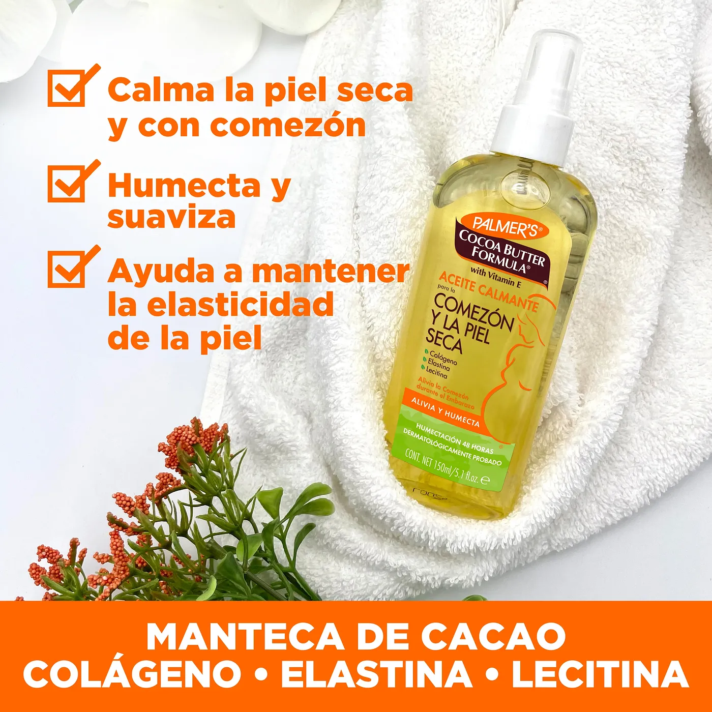 ACEITE CALMANTE COCOA BUTTER PALMERS 5.1oz