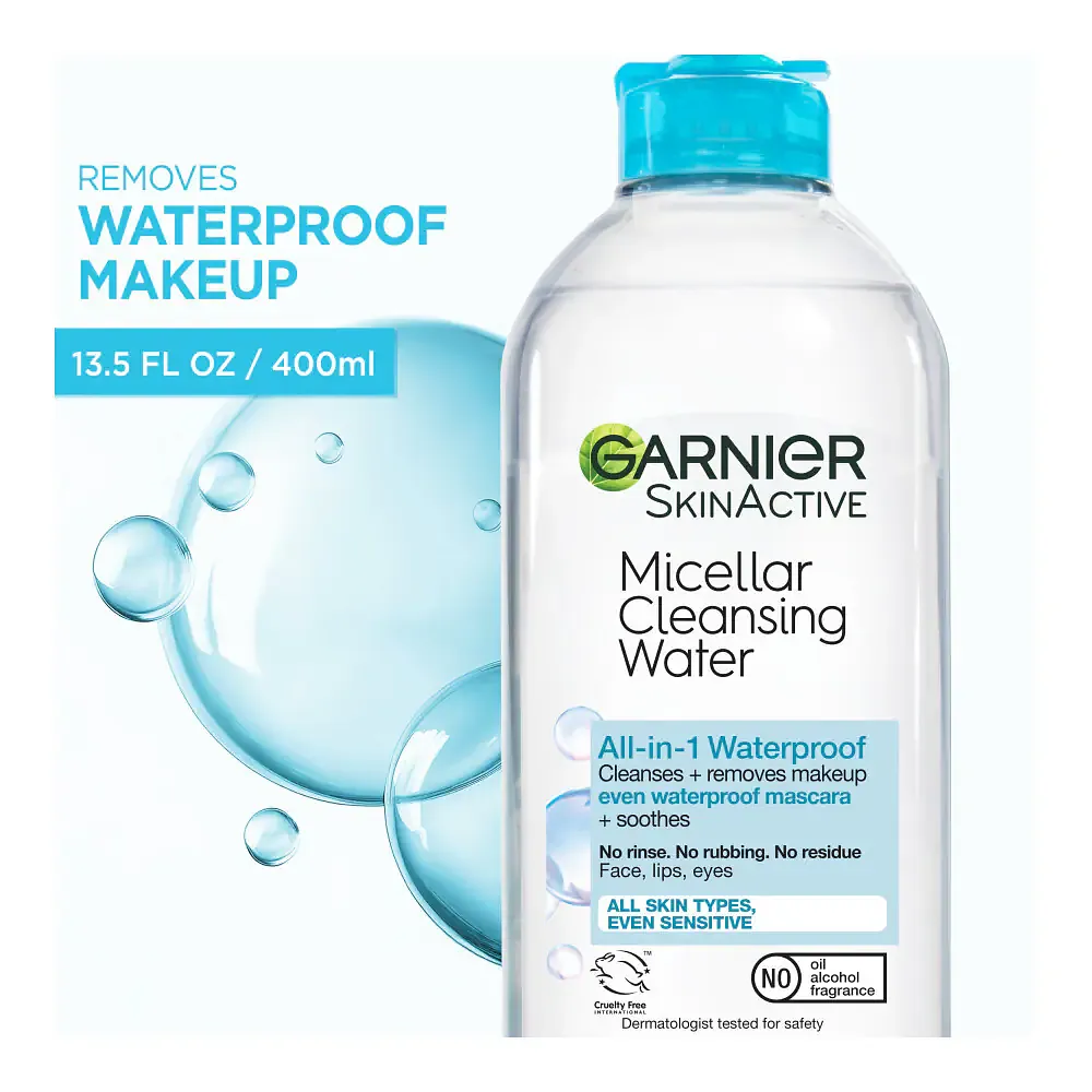 AGUA MICELLAR GARNIER WATERPROOF 13.5 OZ