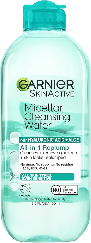 AGUA MICELLAR GARNIER HYALURONIC ACID+ALOE 13.5 OZ
