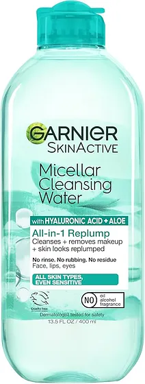 AGUA MICELLAR GARNIER HYALURONIC ACID+ALOE 13.5 OZ