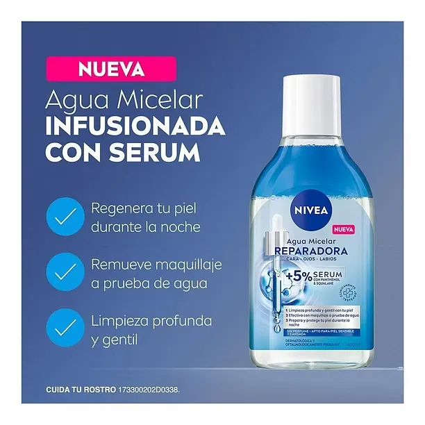 NIVEA AGUA MICELAR REPARA 400ML