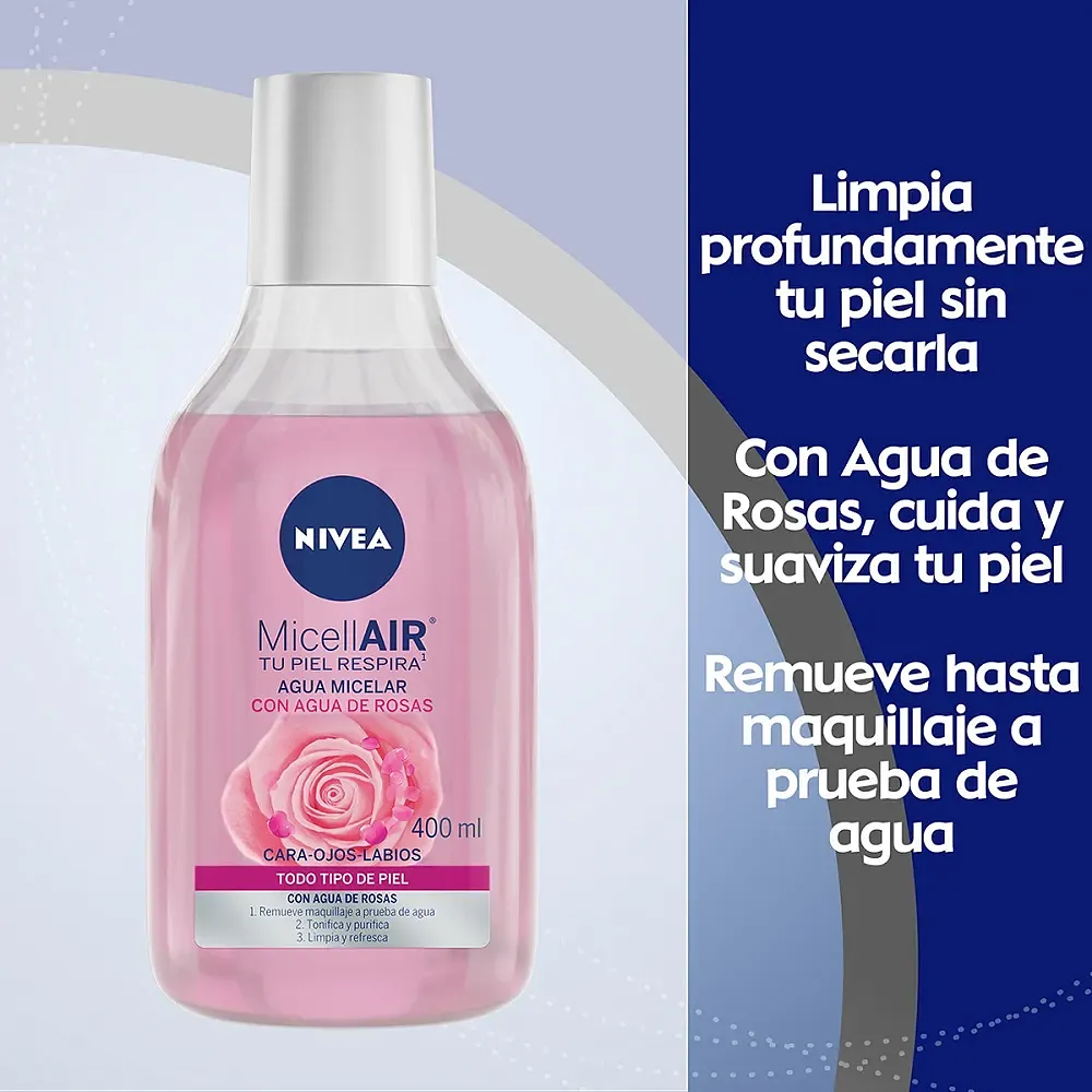 NIVEA AGUA MICELAR ROSE 400ML