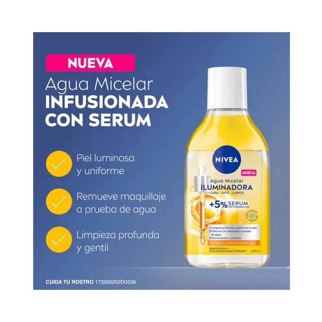 NIVEA AGUA MICELAR ILUMI 400ML