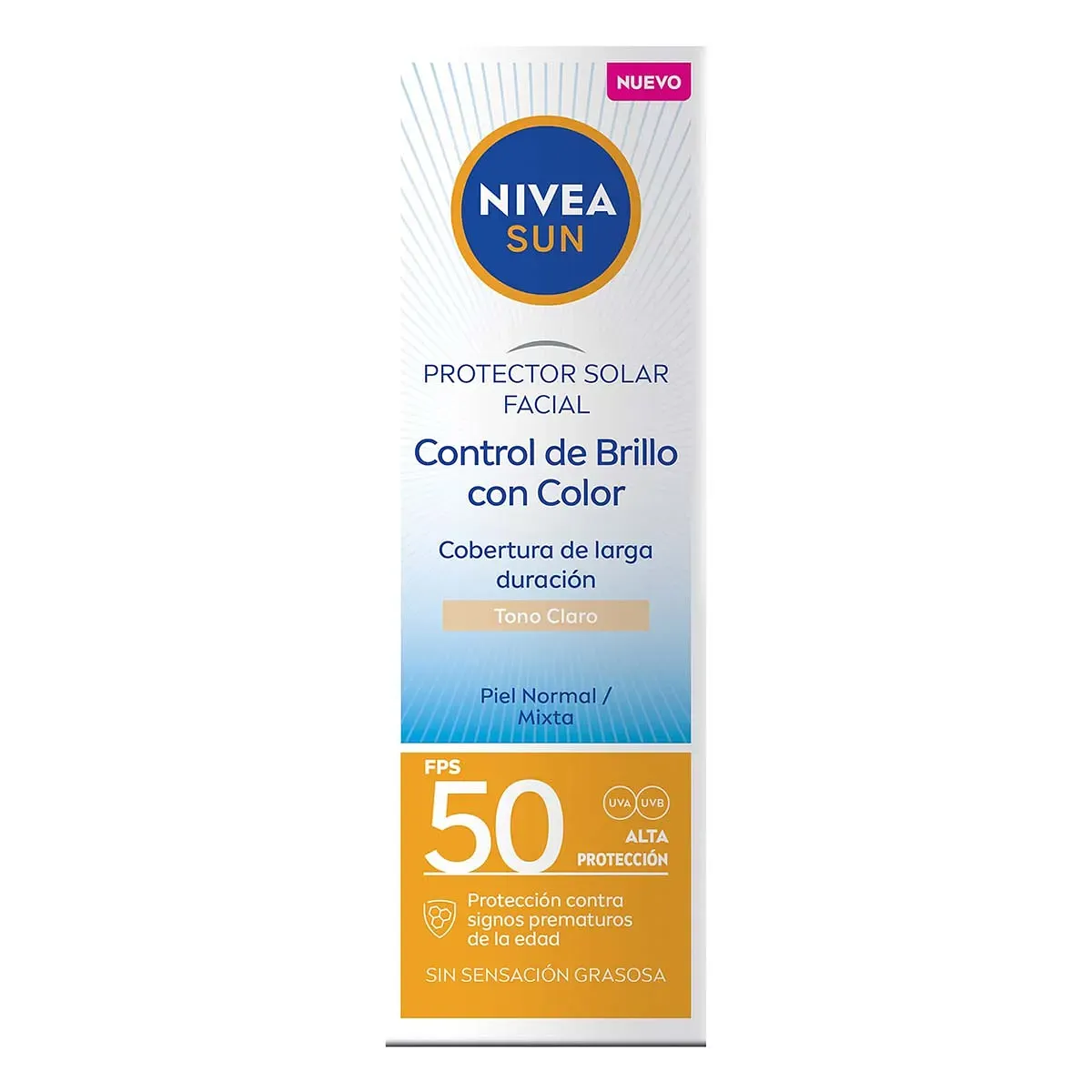 NIVEA PROTECTOR FACIAL TONO CLARO 50ML