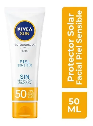 NIVEA PROTECTOR FACIAL PIEL SANSIBLE SPF50 50ML