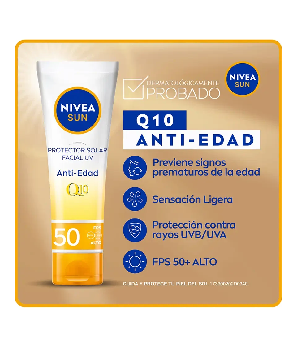 NIVEA PROTECTOR FACIAL Q10 ANTI EDAD 50ML