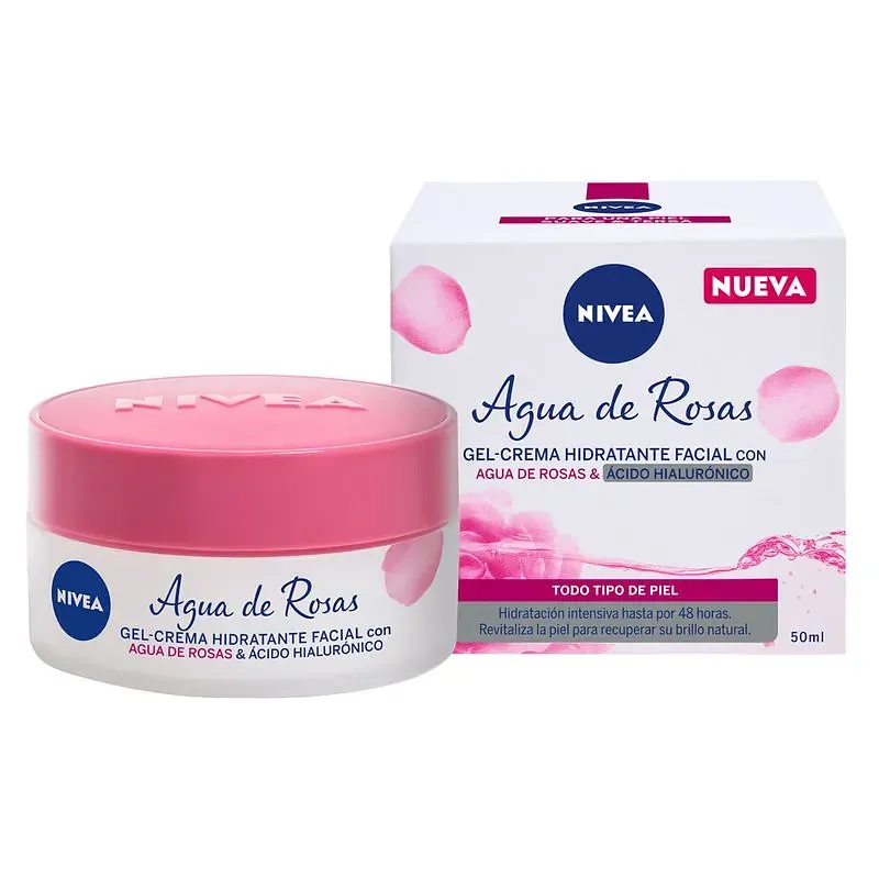 NIVEA AGUA ROSAS CREMA ACIDO HIALURONICO 50ML