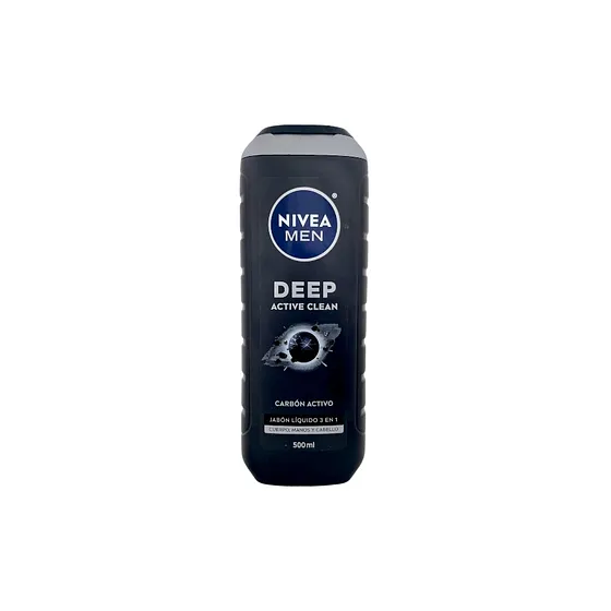 Nivea Men Active Clean Jabón Líquido 500ml Carbón Activo