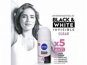 Nivea Roll On Black & White Invisible Antimanchas 50ml