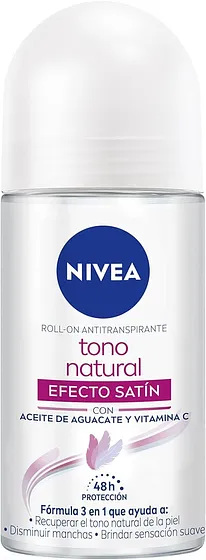 Nivea desodorante Roll On Aclarador efecto satin  50ml