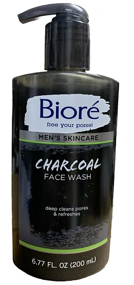 BIORE MEN CHARCOL FACE WASH 6.77oz