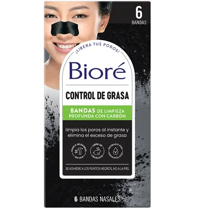 BIORE BANDAS CONTROL GRASA 6/1