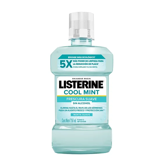 LISTERINE COOL MINT FRESCURA SUAVE 250ML