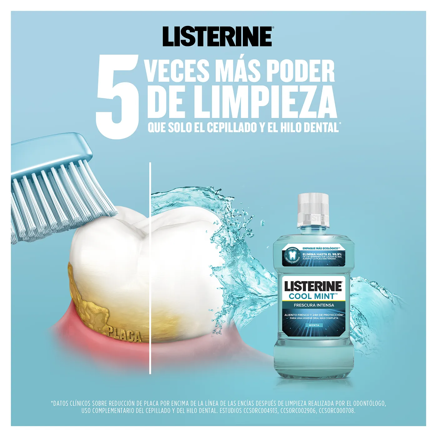 LISTERINE COOL MINT FRECURA INTENSA 360ML