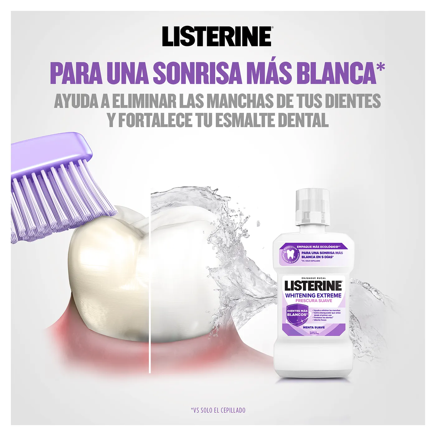 LISTERINE WHITENING EXTREME FRESCURA SUAVE 473ML