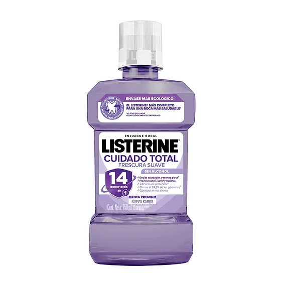 LISTERINE CUIDADO TOTAL FRESCURA SUAVE 500ML
