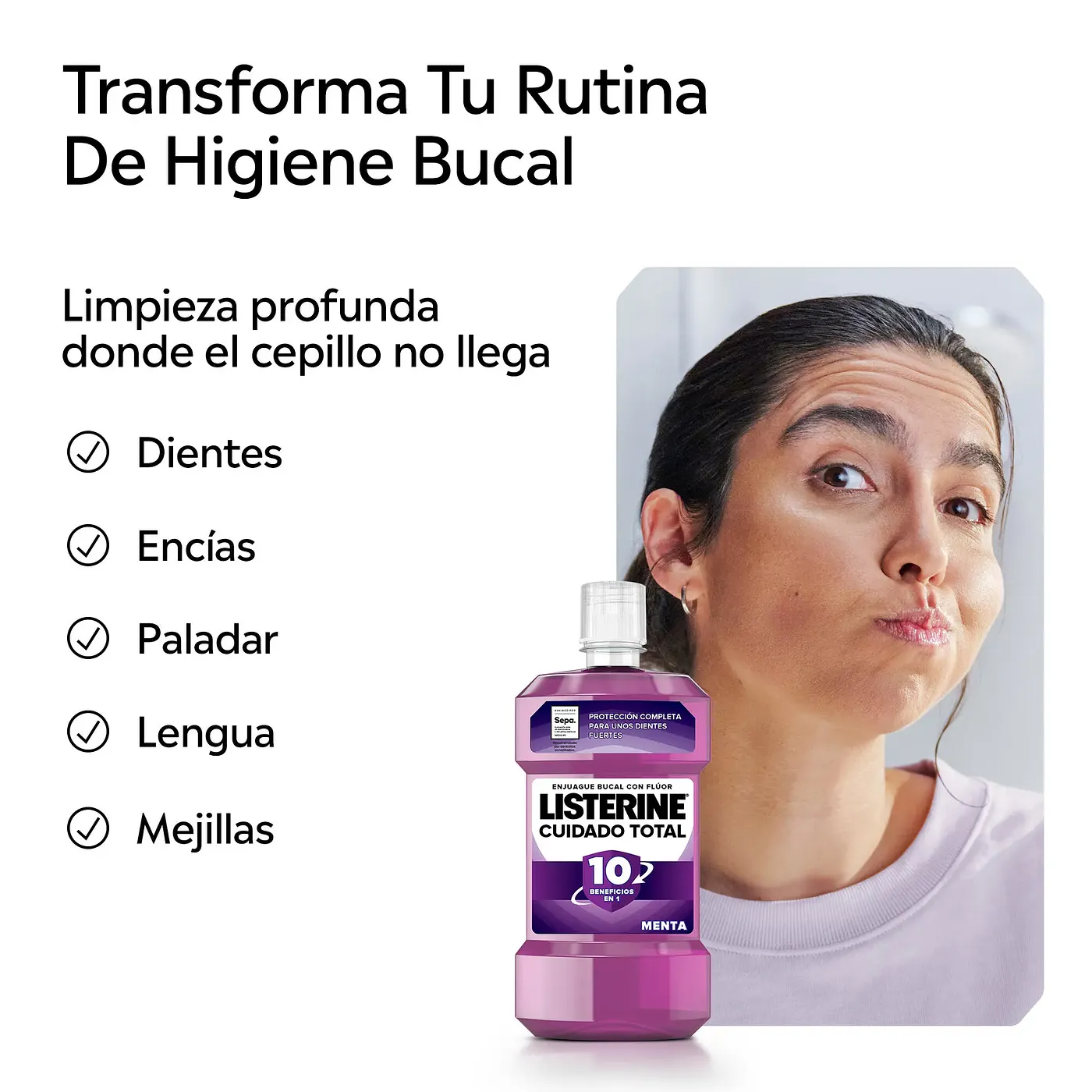 LISTERINE CUIDADO TOTAL FRESCURA SUAVE 500ML