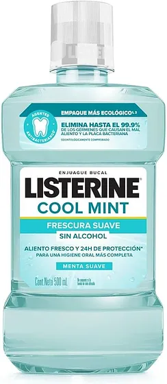 LISTERINE COOL MINT FRESCURA SUAVE 500ML