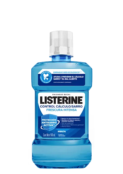 LISTERINE CONTROL CALCULO/SARRO FRESCURA INTENSA 500ML
