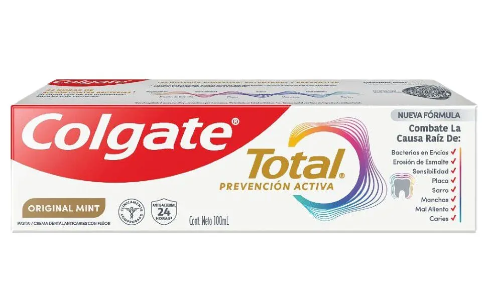 CREMA DENTAL COLGATE TOTAL PREVENCION ORIGINAL MINT 100ML