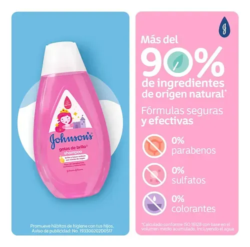 SHAMPOO JOHNSONS GOTAS DE BRILLO 200ML