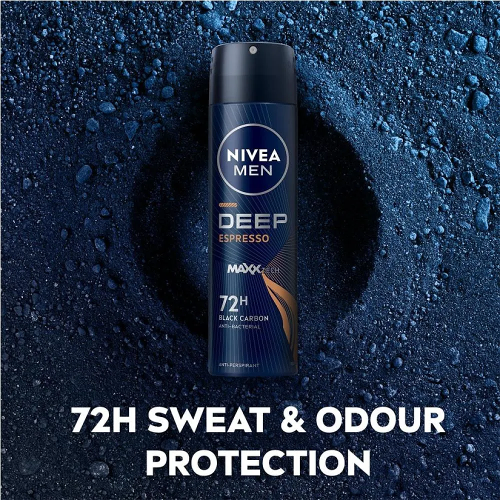 Nivea Men Spray Antitranspirante Deep Espresso 150ml 72h
