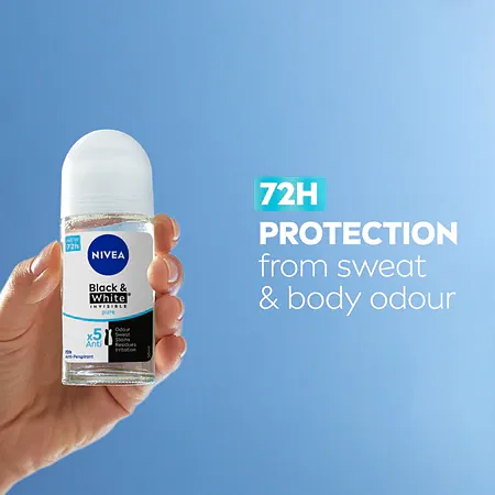 NIVEA ROLL ON BLACK & WHITE INVISIBLE PURE 50ML