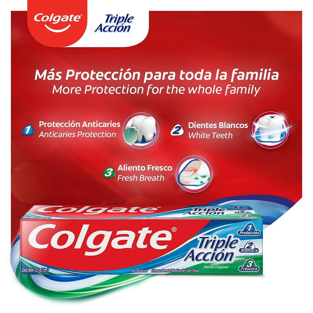 CREMA DENTAL COLGATE TRIPLE ACCION 50 ML