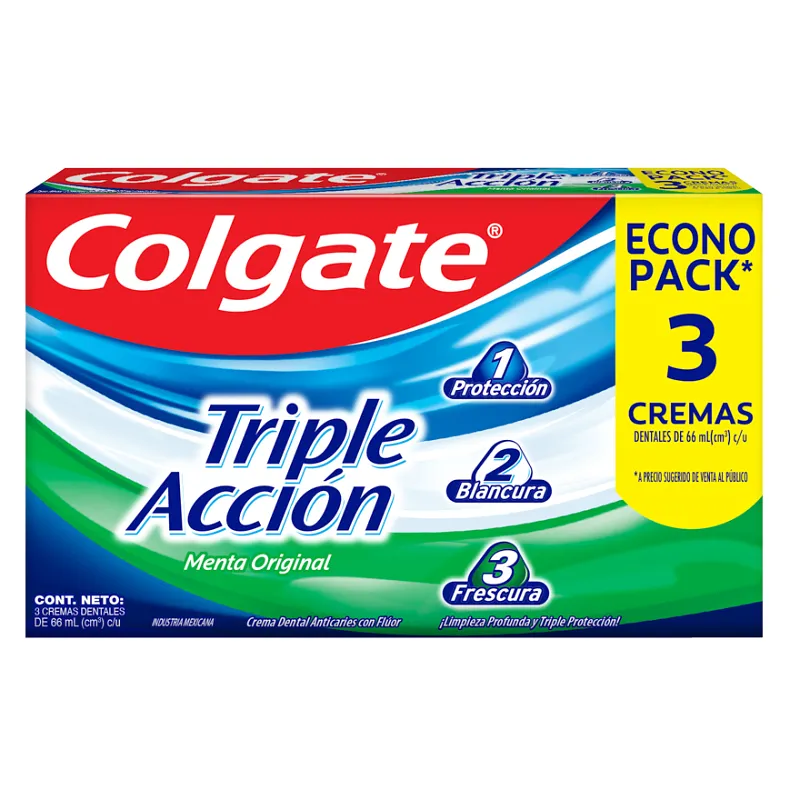 CREMA DENTAL COLGATE 3PK TRIPLE ACCION 66ML