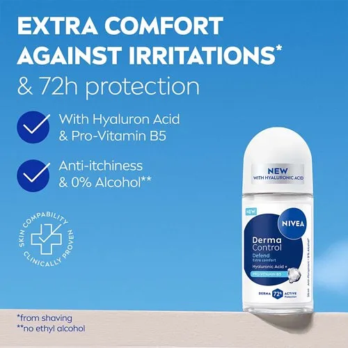 NIVEA DEO ROLL ON DERMA CONTROL DEFEND 50ML