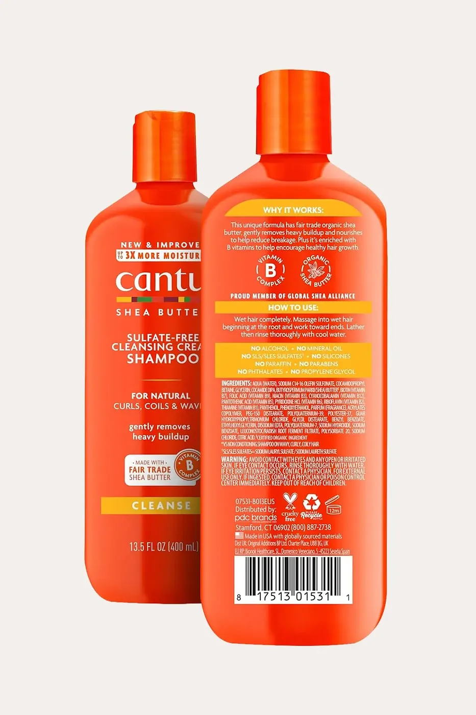 CANTU SHAMPOO CLEANSING CREAM 13.5OZ