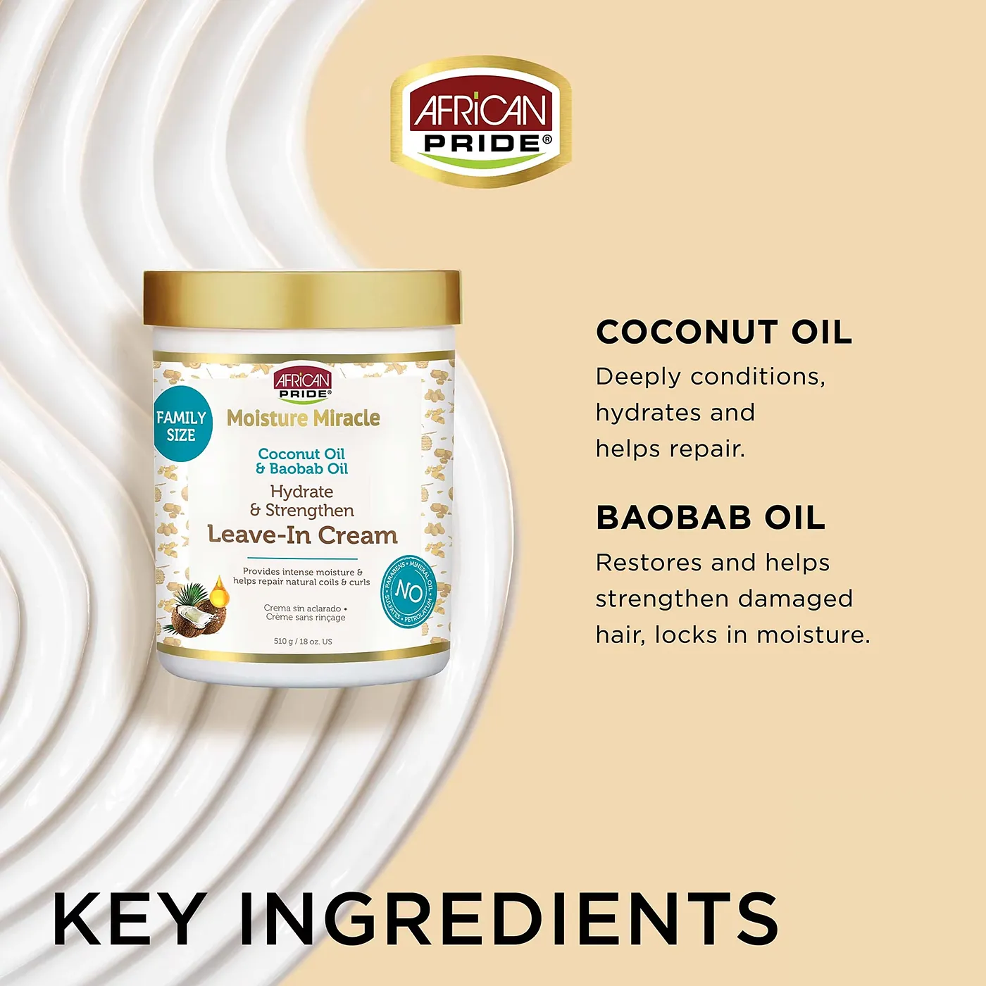 MM COCONUT LEAVE IN CREAM 15oz