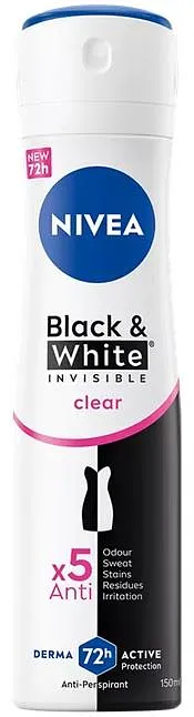 NIVEA INVISIBLE BLACK & WHITE CLEAR 150ML