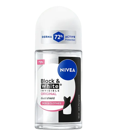 Nivea Roll On Black & White Invisible Antimanchas 50ml