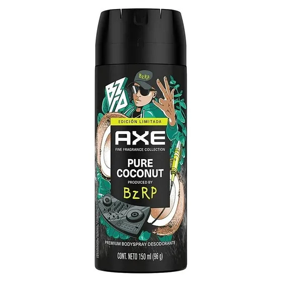 AXE BODY SPRAY PURE COCONUT 96G