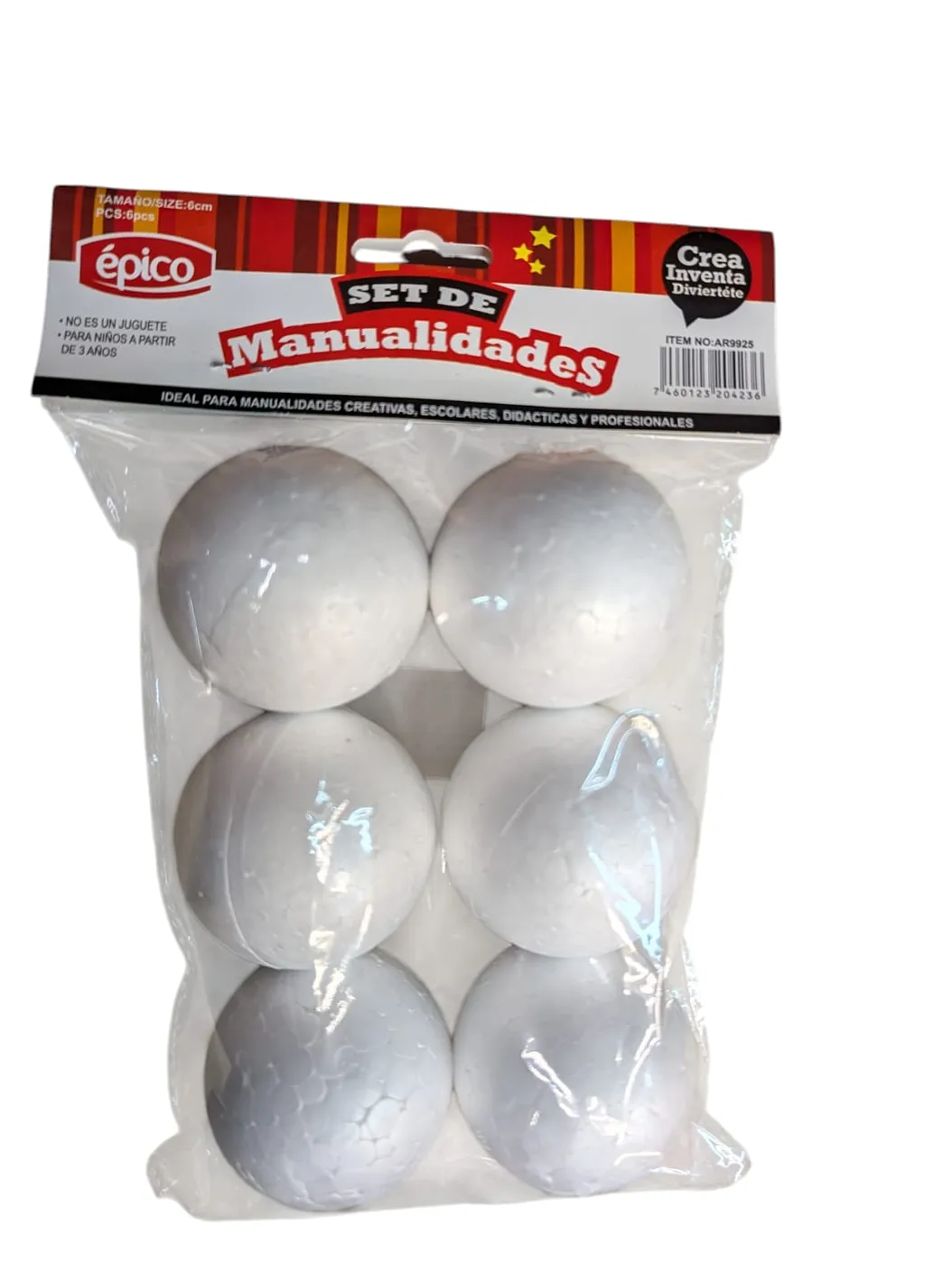EPICO SET MANUALIDADES BOLA FOAM 6CM