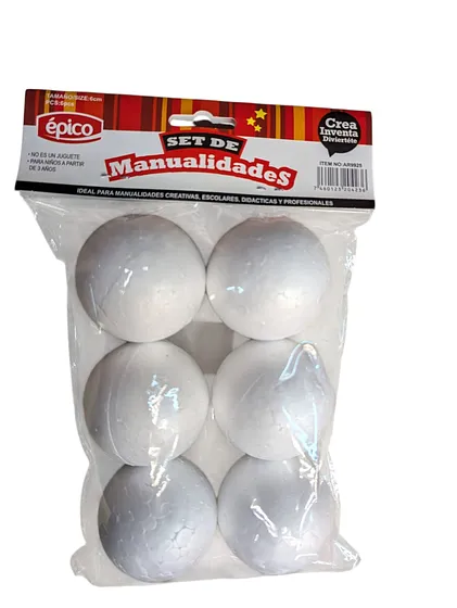 EPICO SET MANUALIDADES BOLA FOAM 6CM