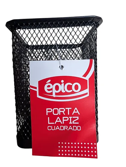 EPICO PORTA LAPICES CUADRADO METAL