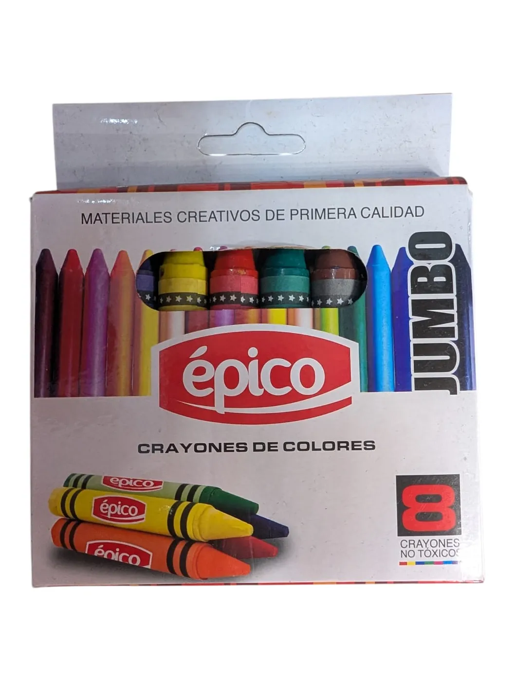 EPICO CRAYONES COLORES JUMBO 8PCS