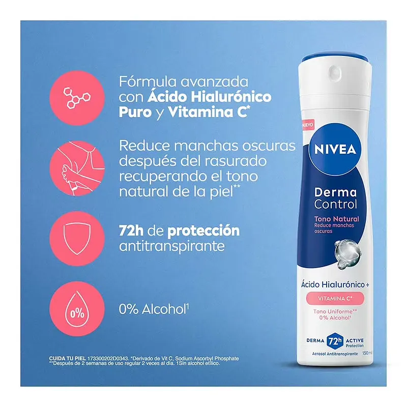 NIVEA DEO SPRAY DERMA TONO NATURAL 150ML