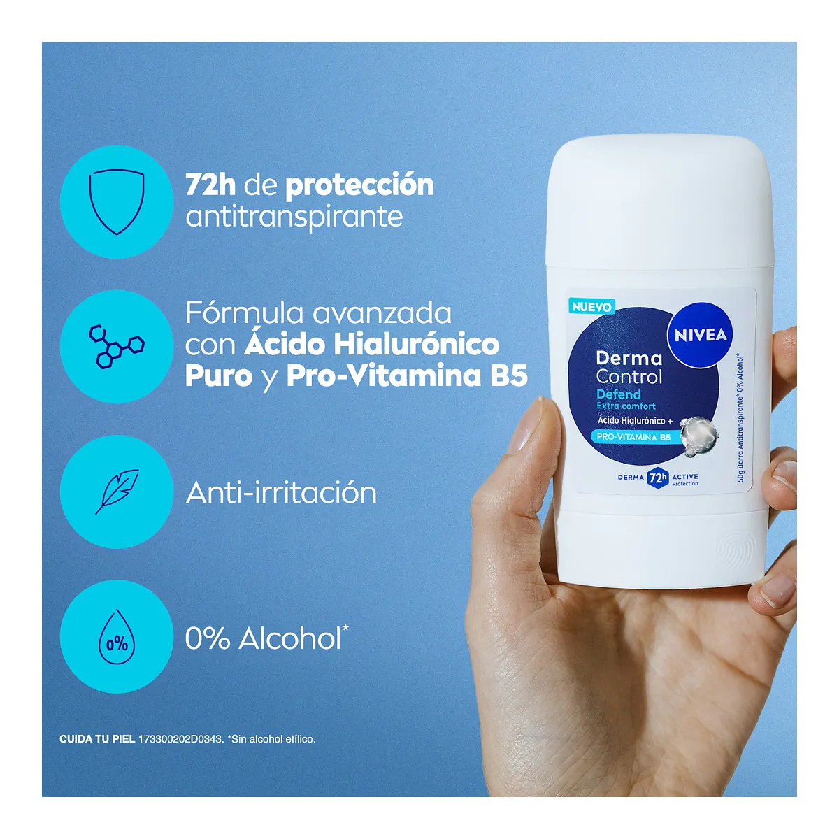 NIVEA DEO STICK DERMA CONTROL DEFEND 50G