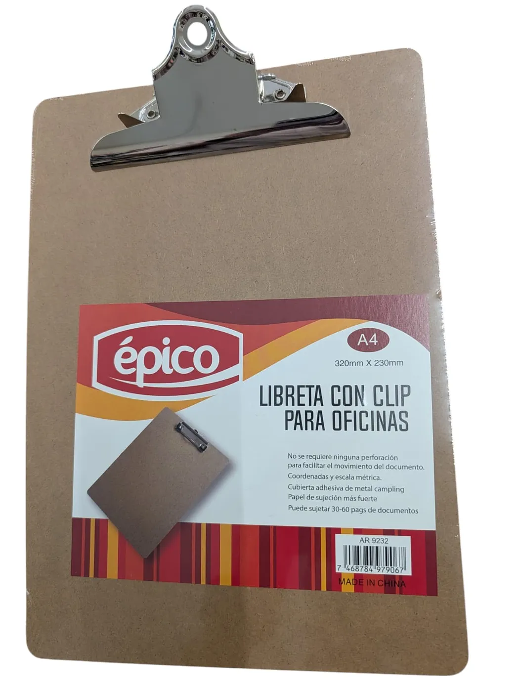EPICO LIBRETA CON CLIP 320mmX230mm