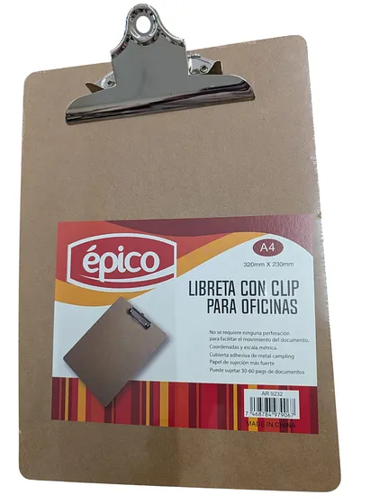 EPICO LIBRETA CON CLIP 320mmX230mm
