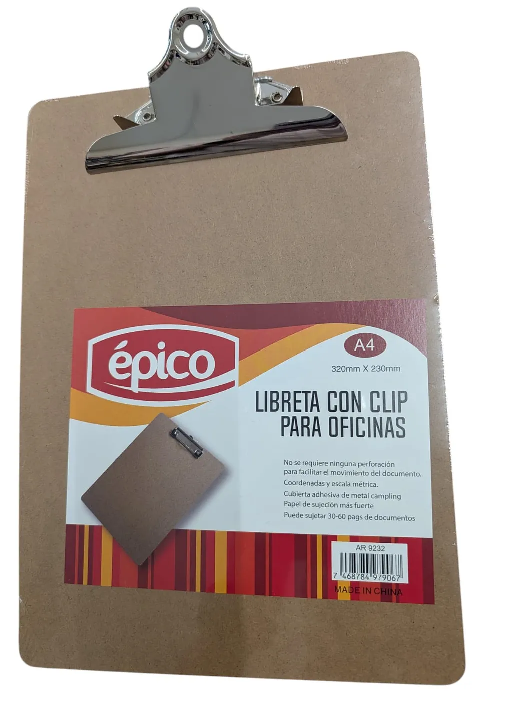 EPICO LIBRETA CON CLIP 320mmX230mm