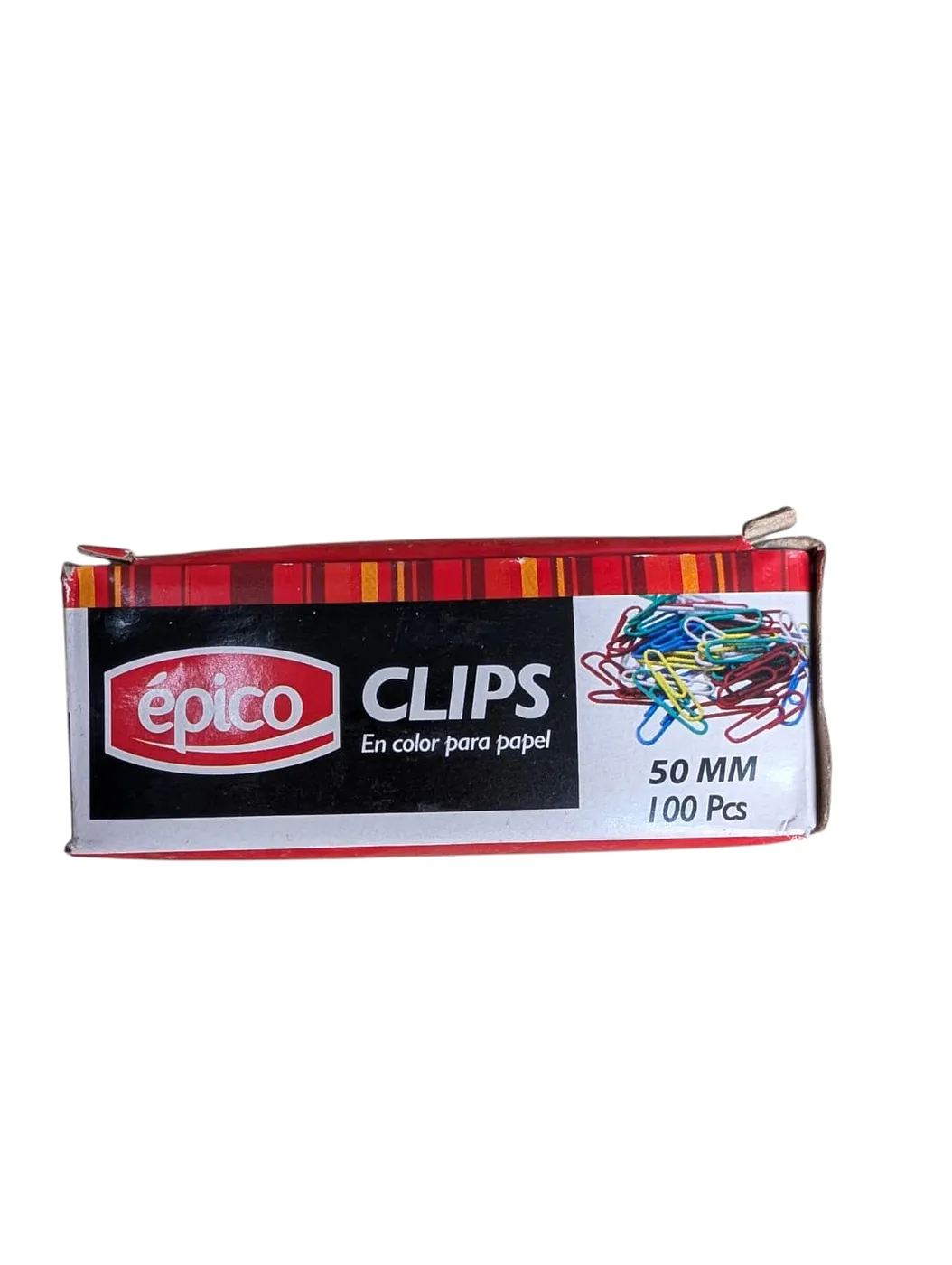 EPICO CLIPS METAL COLORESAR 100PCS 50MM 8296