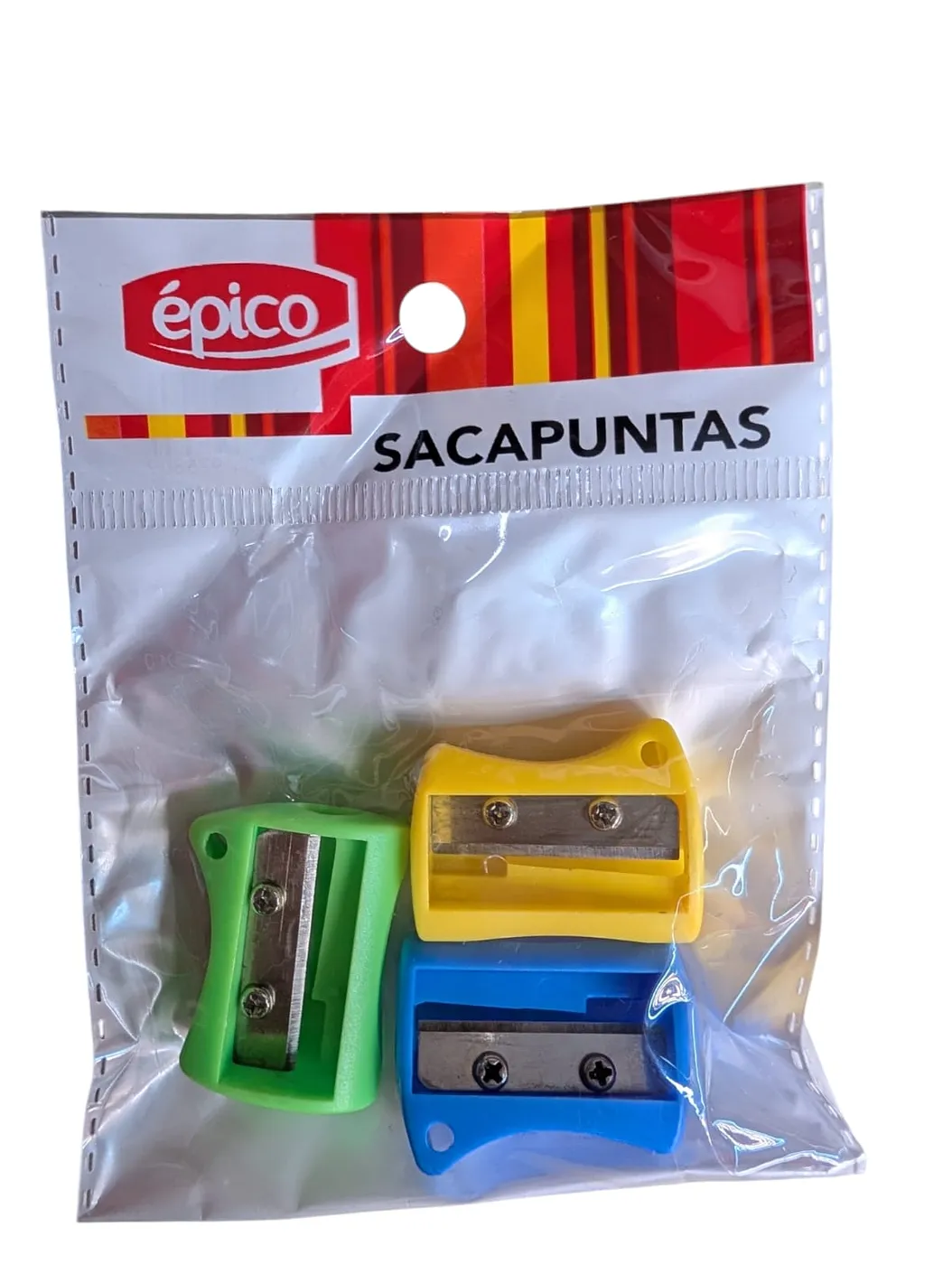EPICO SACAPUNTAS COLORES 3/1 