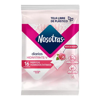 NOSOTRAS PANITOS INTIMOS DIARIOS HIDRATANTE-V 16UND