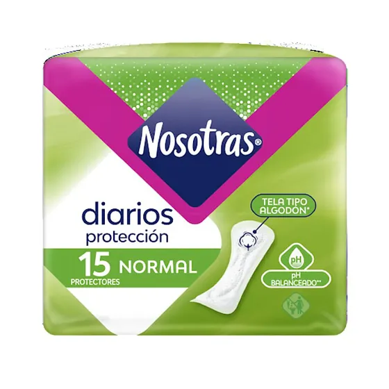 NOSOTRAS DIARIOS PROTECCION-V NORMAL 15UND