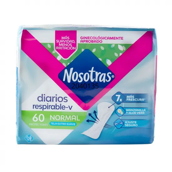 NOSOTRAS DIARIOS RESPIRABLE-V NORMAL 60UND